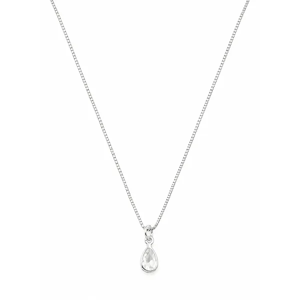 Colar Gota de Zircônia em Prata 925